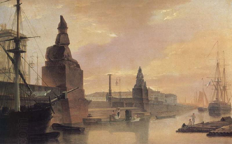 unknow artist The Neva Embankment Near The Academy of Arts China oil painting art